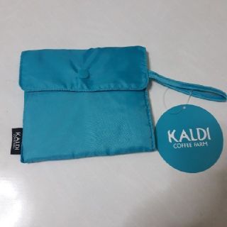 カルディ(KALDI)の【送料込】新品未使用 KALDI カルディ オリジナルエコバッグ ブルー(エコバッグ)