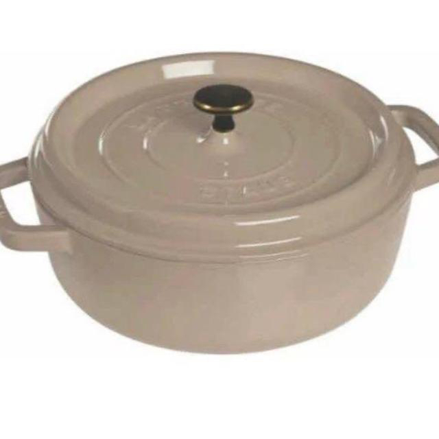 STAUB - ストウブstaub シャロー ココット ラウンド リネン 26の通販