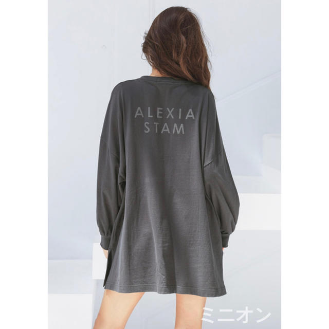 ALEXIA STAM(アリシアスタン)のBack Separated Logo Long Sleeve Tee  レディースのトップス(Tシャツ(長袖/七分))の商品写真