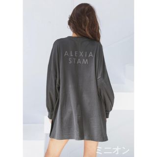 アリシアスタン(ALEXIA STAM)のBack Separated Logo Long Sleeve Tee (Tシャツ(長袖/七分))