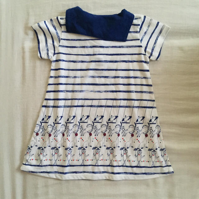 ワンピースTシャツ 未使用品 キッズ/ベビー/マタニティのキッズ服女の子用(90cm~)(ワンピース)の商品写真