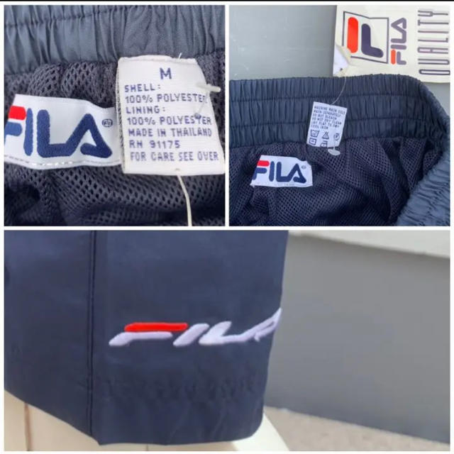 FILA(フィラ)の【希少レア】FILA ナイロンパンツ 古着  OLD ヴィンテージ レディースのパンツ(カジュアルパンツ)の商品写真