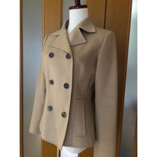 フォクシー カシミヤ ダブルフェイス ジャケット コート キャメル