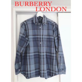 バーバリー(BURBERRY)の【バーバリーロンドン】ネイビー系/チェック/Mサイズ(シャツ)