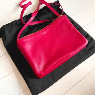 セリーヌ トリオ ショルダーバッグ(レディース)(ピンク/桃色系)の