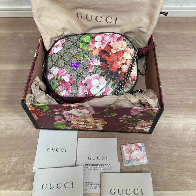 Gucci(グッチ)の【未使用】イベント限定品GUCCI GGスプリーム ショルダーバッグ ブルームス レディースのバッグ(ショルダーバッグ)の商品写真
