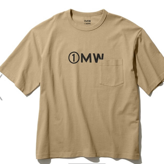 SOPH(ソフ)のビッグT(5分袖)1MW by SOPH. カーキ　M メンズのトップス(Tシャツ/カットソー(半袖/袖なし))の商品写真