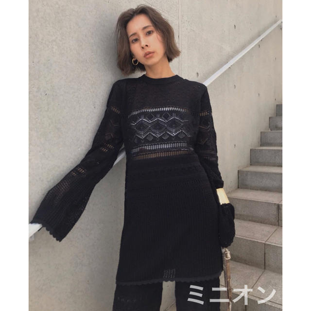 Ameri VINTAGE(アメリヴィンテージ)のAmerivintage LACY FUSUMA KNIT TOPS レディースのトップス(ニット/セーター)の商品写真