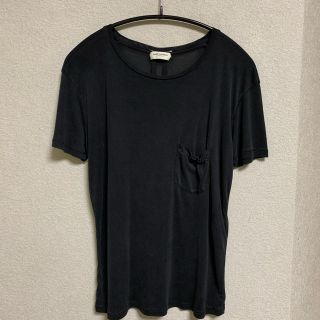 正規美品 Saint Laurent サンローランパリ シルク Tシャツ