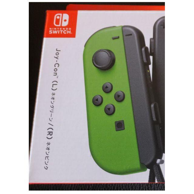 Nintendo Switch - 未使用 Joy-Con (L)ネオングリーン Joy-conストラップ黒 左の通販 by Pin@head