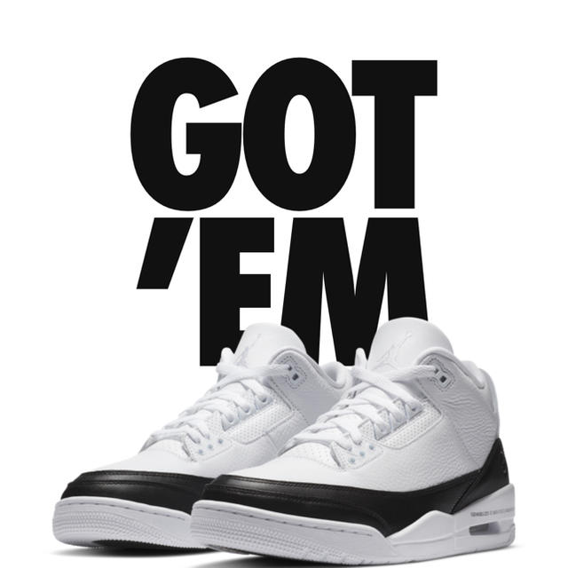 NIKE - FRAGMENT × NIKE AIR JORDAN 3blue star