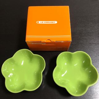 ルクルーゼ(LE CREUSET)のル・クルーゼ スモールフラワーディッシュ ライム グリーン 小皿 (食器)