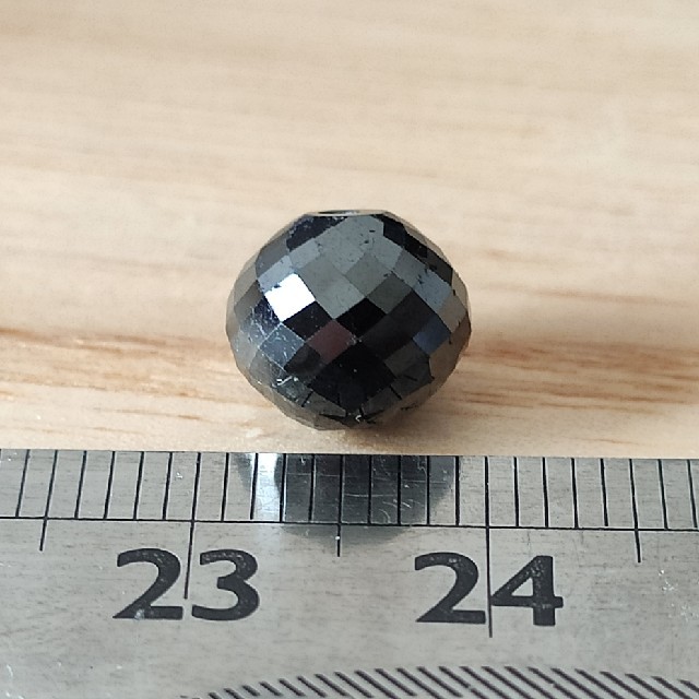 ブラックダイヤ大粒4.90Ct☆ミラーカット☆しのぶ先生