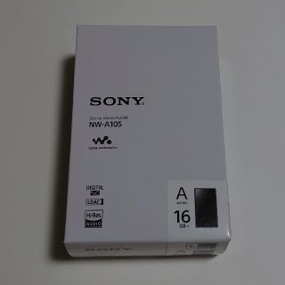 ウォークマン(WALKMAN)の新品未使用 Sony  ウォークマン NW-A105 16GB ブルー(ポータブルプレーヤー)