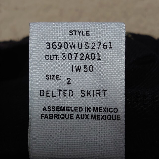 POLO RALPH LAUREN(ポロラルフローレン)のラルフ 黒デニムスカート レディースのスカート(ミニスカート)の商品写真