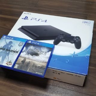 プレイステーション4(PlayStation4)の【最終値下げ】美品プレイステーション4本体　おまけソフト2本体(家庭用ゲーム機本体)