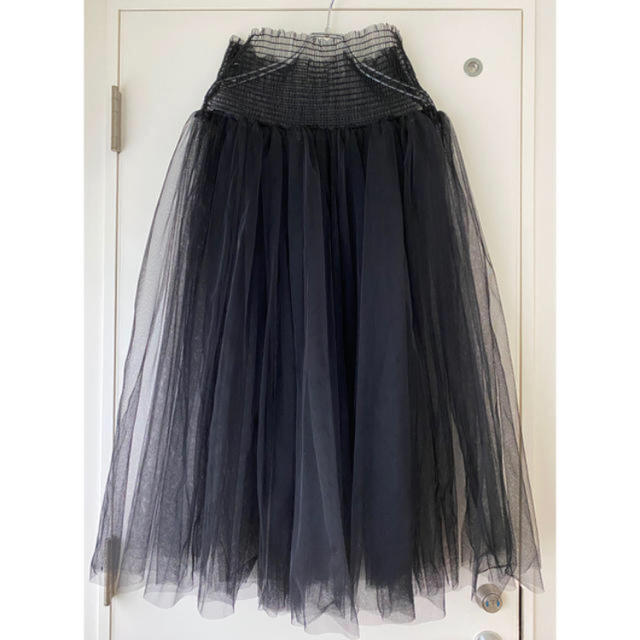 LIMI feu(リミフゥ)のリミフゥ　チュールスカート レディースのスカート(ひざ丈スカート)の商品写真