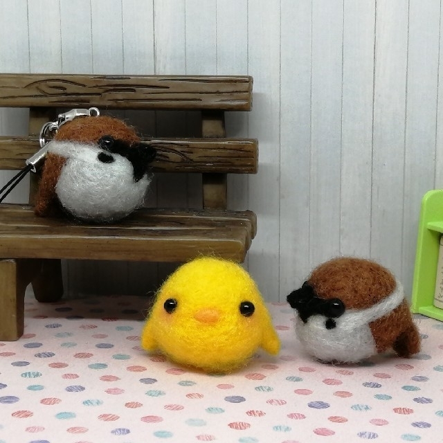 羊毛フェルト 鳥 セットの通販 by あきと's shop｜ラクマ