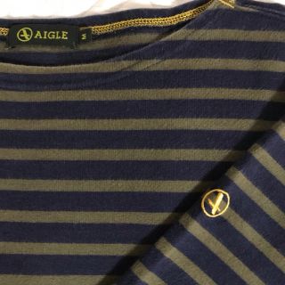 エーグル(AIGLE)のAIGLE エーグル　Tシャツ 長袖 ボーダーカットソー(Tシャツ/カットソー(七分/長袖))