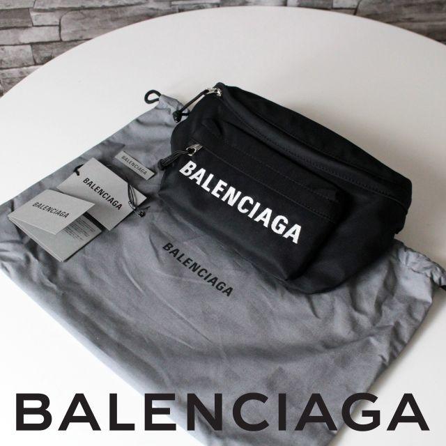 訳あり Balenciaga - 新品 BALENCIAGA ウィール ベルトパック 黒 ボディーバッグ