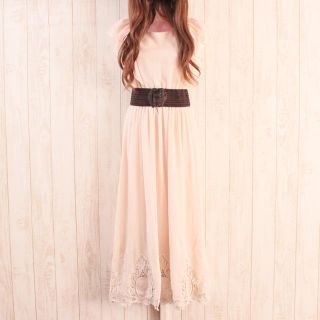 セシルマクビー(CECIL McBEE)の【SALE】シフォン素材のワンピース(ロングワンピース/マキシワンピース)