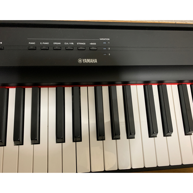 ヤマハ(ヤマハ)の最終値下げ！ YAMAHA p125 黒  電子ピアノ 説明欄必読！ 楽器の鍵盤楽器(電子ピアノ)の商品写真