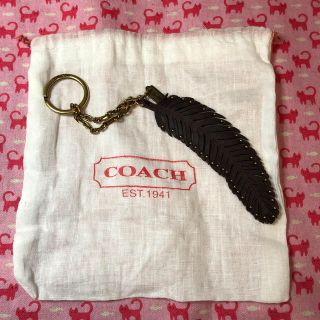 コーチ(COACH)のコーチ（COACH ）⭐️羽キーホルダー⭐️レザーチャーム(キーホルダー)