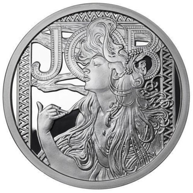 アルフォンス ミュシャ JOB 銀貨 1oz コイン 証明書付き 未使用 | フリマアプリ ラクマ
