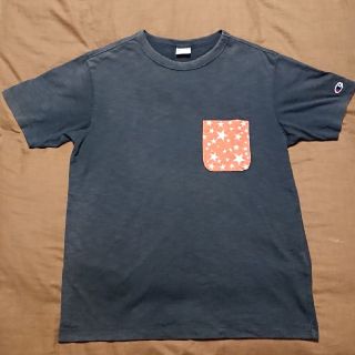 チャンピオン(Champion)のChampion チャンピオン スター柄 ポケット付き Tシャツサイズ M(Tシャツ/カットソー(半袖/袖なし))