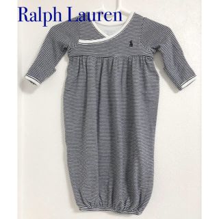 ラルフローレン(Ralph Lauren)の*ラルフローレン* 新生児　ワンピース　ロンパース　ネイビー　50〜60　(ロンパース)