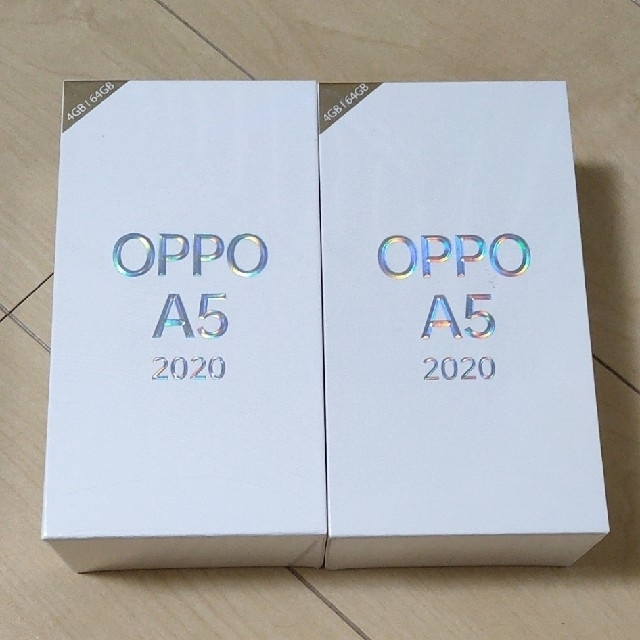 スマホ/家電/カメラ OPPO A5 2020 ブルー2台 新品未開封 高級ブランド ...