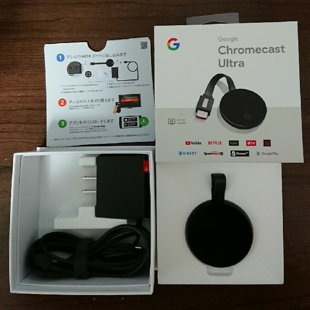 Google Chromecast ultra 4K対応 1