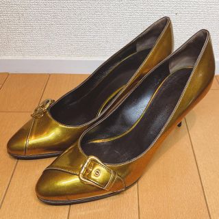 ジュゼッペザノッティ(GIUZEPPE ZANOTTI)のGIUSEPPE ZANOTTI ジュゼッペザノッティ ゴールド パンプス(ハイヒール/パンプス)