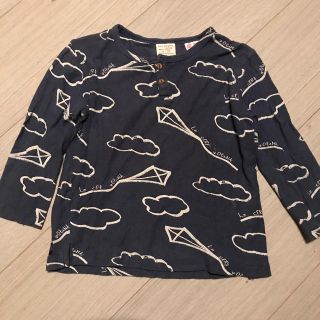 ザラキッズ(ZARA KIDS)のZARA ロンT 青　雲(Tシャツ/カットソー)