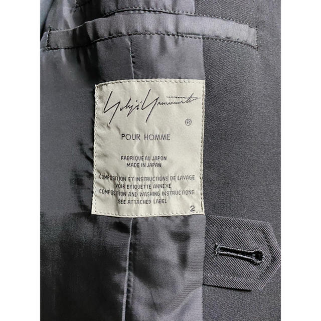 Yohji Yamamoto(ヨウジヤマモト)のYohji Yamamoto ダブルブレスドジャケット　18AW  メンズのジャケット/アウター(テーラードジャケット)の商品写真