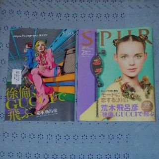 荒木飛呂彦　 シュプール2013年2月号表紙＆別冊付録　徐倫、GUCCIで飛ぶ(少年漫画)