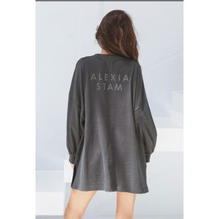 アリシアスタン(ALEXIA STAM)のアリシアスタン♡チャコール　新品未使用　タグ付き(Tシャツ(半袖/袖なし))