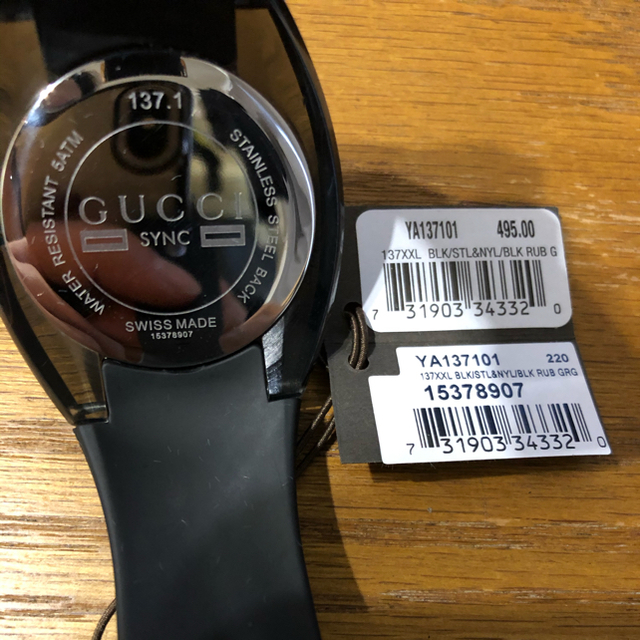 Gucci(グッチ)の【やっすん様専用】グッチ腕時計　GUCCI SYNC XXL YA137101  メンズの時計(腕時計(アナログ))の商品写真