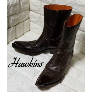 ホーキンス(HAWKINS)の✿HAWKINNS✿ ウェスタンブーツ（サイドジップ） size43　黒茶(ブーツ)