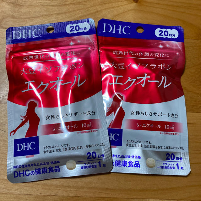 DHC(ディーエイチシー)の(2袋セット)DHC 大豆イソフラボン エクオール 20日分 20粒 食品/飲料/酒の健康食品(その他)の商品写真