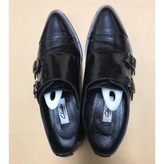 クラークス(Clarks)のぼん様専用　Clarks  Monk shoes-Black patent(ローファー/革靴)