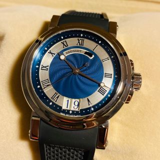 ブレゲ(Breguet)のブレゲ マリーンII ラージデイト（レア！ブルー色）(腕時計(アナログ))