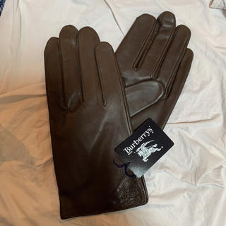 バーバリー(BURBERRY)の新品タグつき　ブラウン　バーバリー　Burberry 革手袋 レザー手袋(手袋)