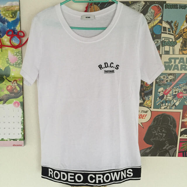 RODEO CROWNS(ロデオクラウンズ)のロデオクラウンズ♡ロゴTシャツ♡白♡ レディースのトップス(Tシャツ(半袖/袖なし))の商品写真