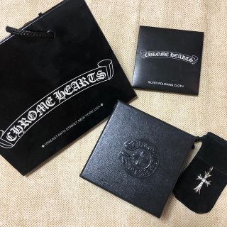 クロムハーツ(Chrome Hearts)のクロムハーツ  タイニーファットクロスwithダイヤパヴェ(ネックレス)