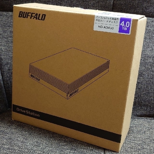 Buffalo(バッファロー)の新品未使用　BUFFALO 外付けハードディスク 4TB スマホ/家電/カメラのテレビ/映像機器(その他)の商品写真