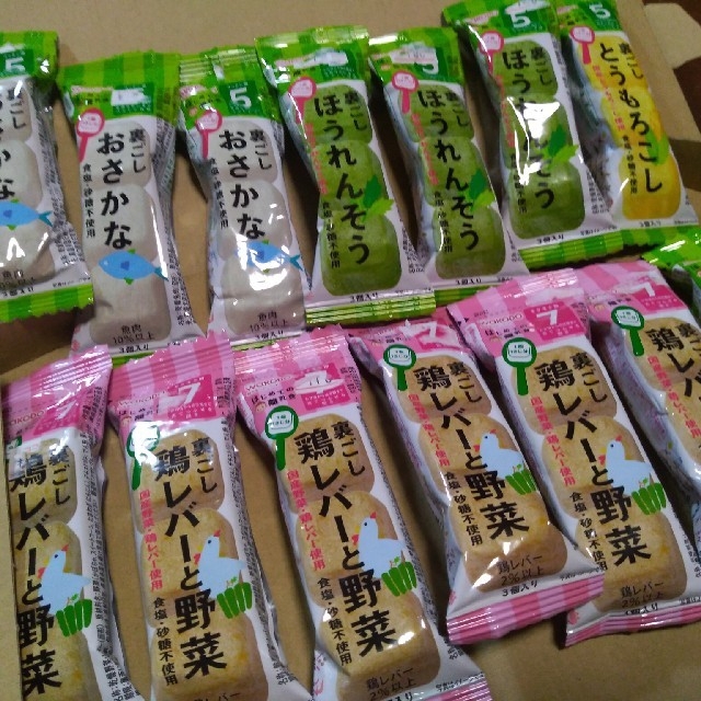 和光堂(ワコウドウ)の新品◇裏ごし　おさかな　ほうれんそう　鶏レバーと野菜　和光堂　離乳食　16本 キッズ/ベビー/マタニティの授乳/お食事用品(その他)の商品写真