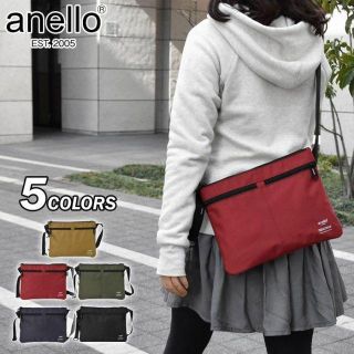 アネロ(anello)のanello アネロ M.F BETA 多収納サコッシュバッグ（レッド）(ショルダーバッグ)