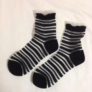 レースボーダーソックス(ソックス)
