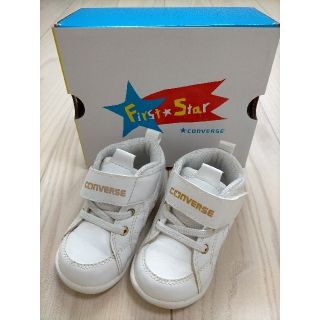 コンバース(CONVERSE)の【美品】 コンバース ミニインチスター (ゴールド×13.5cm)(スニーカー)